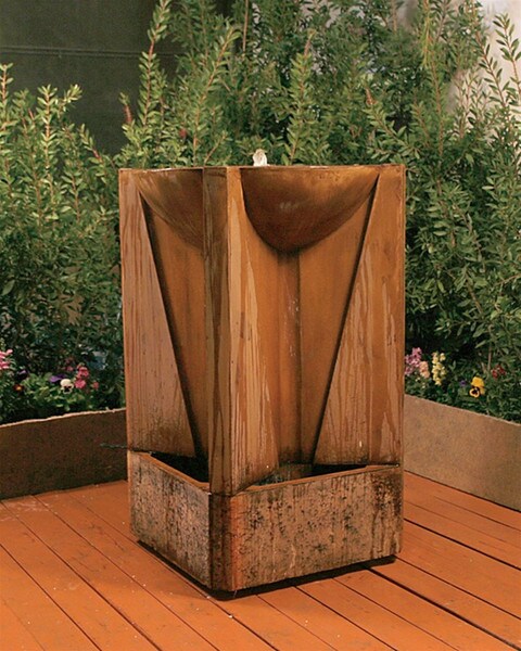 USA Made Cast Stone Trophy Fountain Large Modern Estate Decor